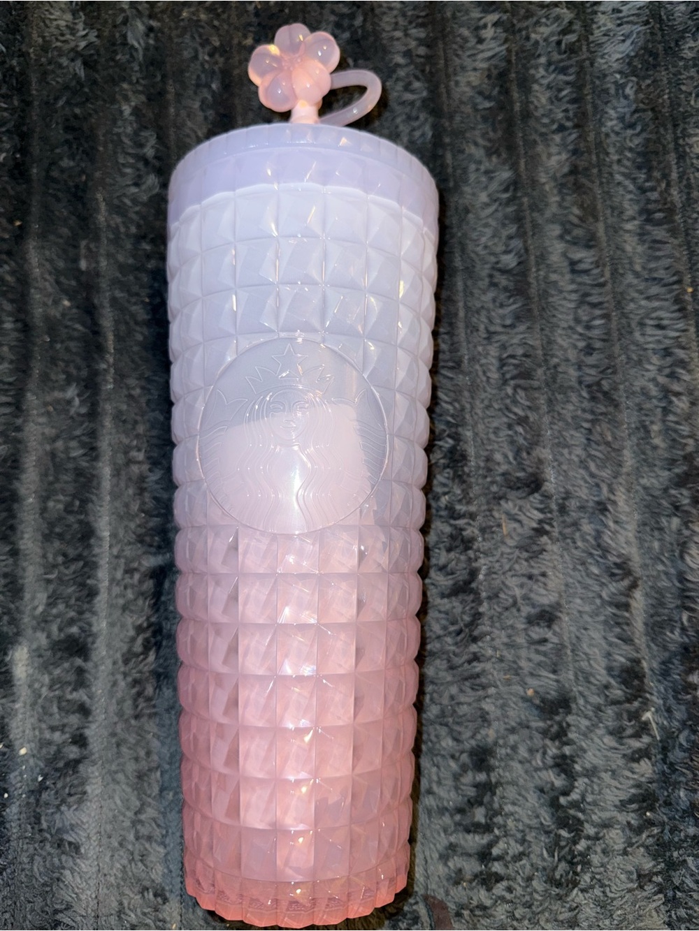 NEW STARBUCKS - Cherry Blossom Jelly Cold Cup, Straw, & Straw Topper - Spring 20